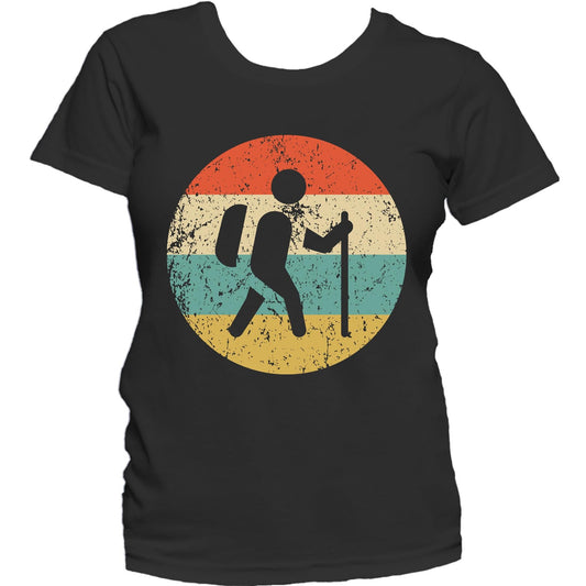 Hiking Shirt - Retro Hiker Icon Women's T-Shirt