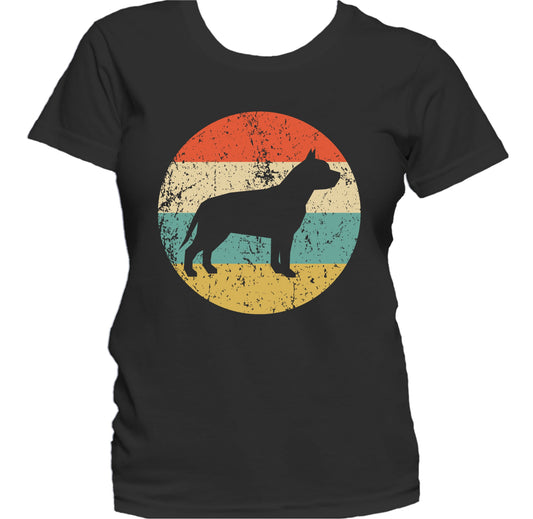 Pit Bull Retro Style Dog Women's T-Shirt