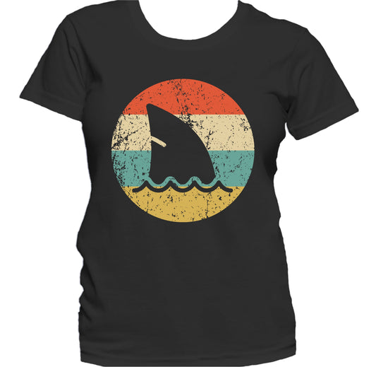 Shark Fin Retro Style Shark Women's T-Shirt