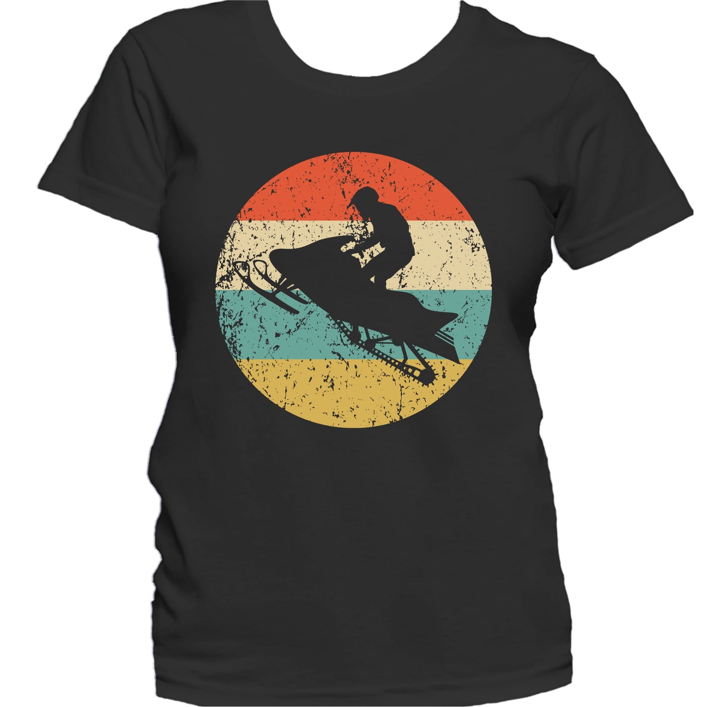 Snowmobile Retro Style Snowmobiling Women's T-Shirt