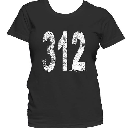 Retro Style Chicago Area Code 312 Women's T-Shirt