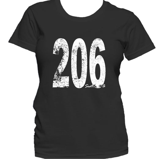 Retro Style Seattle Area Code 206 Women's T-Shirt