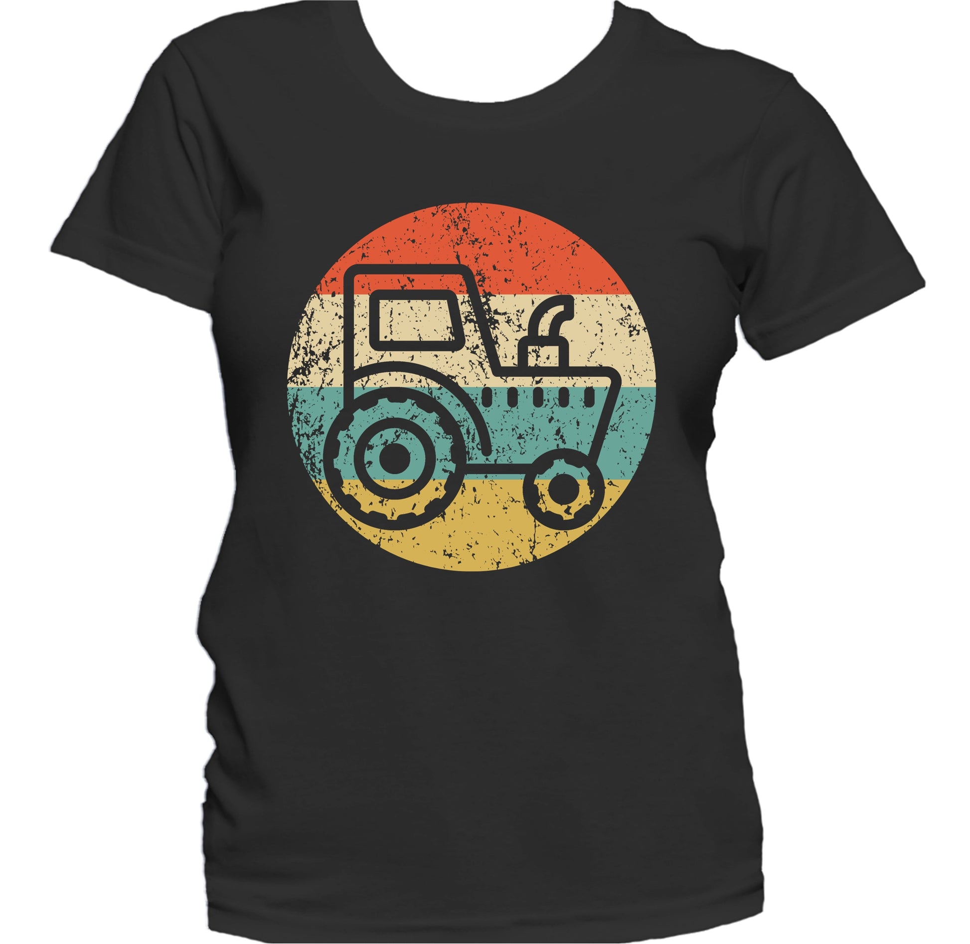 Farmer Retro Tractor Icon Women's T-Shirt