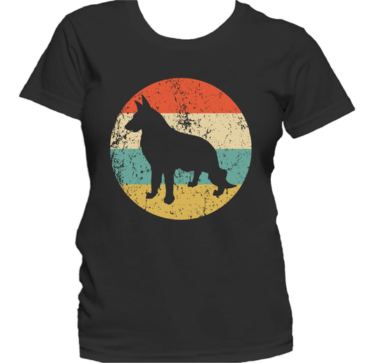 Retro German Shepherd Dog Breed Icon Women's T-Shirt