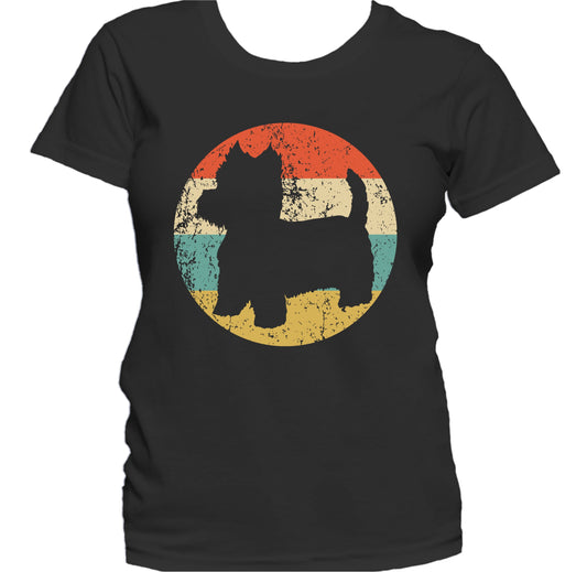 Retro West Highland White Terrier Dog Breed Icon Women's T-Shirt
