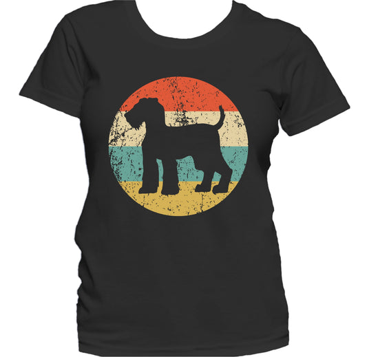 Retro Airedale Terrier Dog Breed Icon Women's T-Shirt