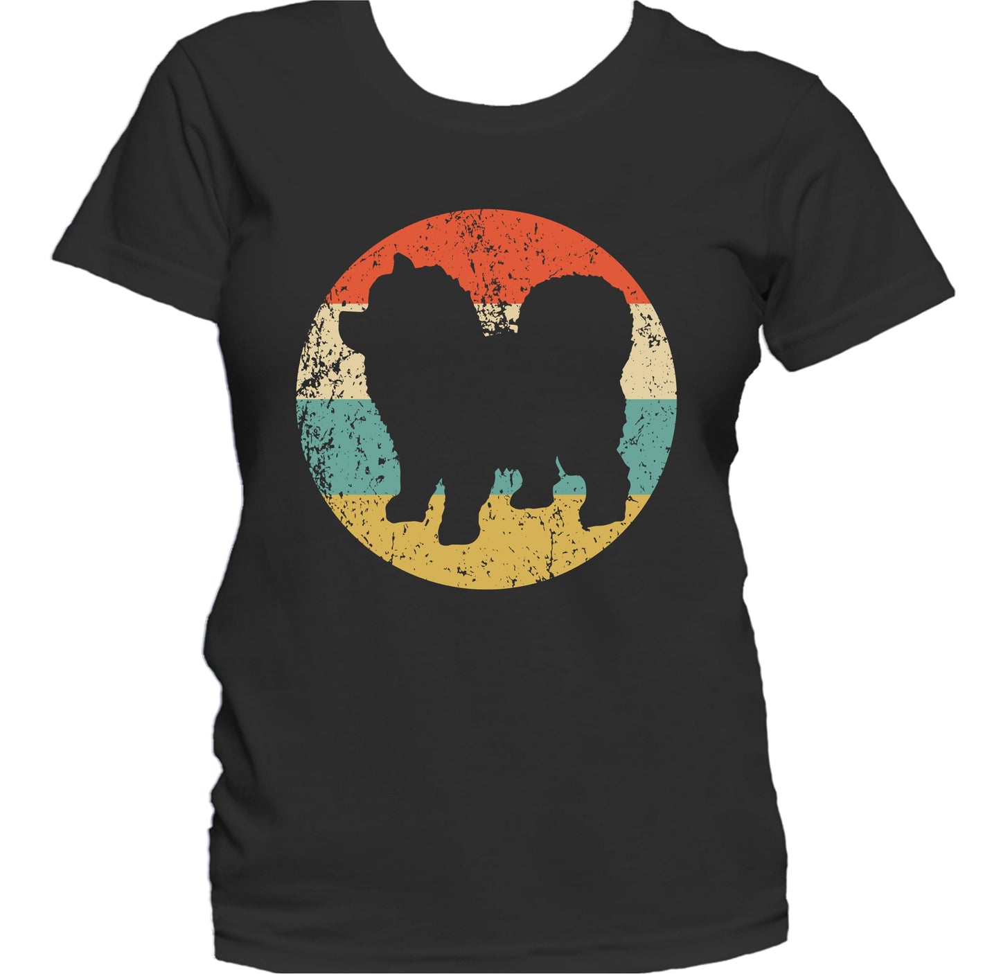 Retro Chow Chow Dog Breed Icon Women's T-Shirt