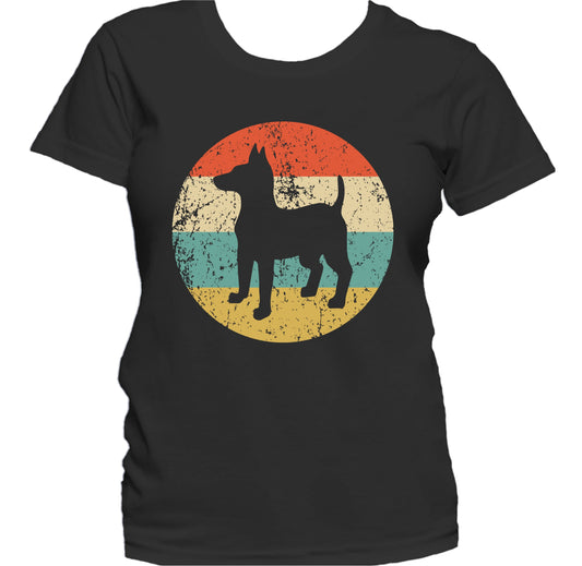 Retro Toy Fox Terrier Dog Breed Icon Women's T-Shirt