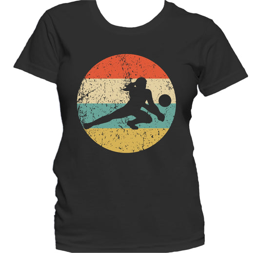 Retro Volleyball Dig 1960's 1970's Vintage Style Volleyball Women's T-Shirt