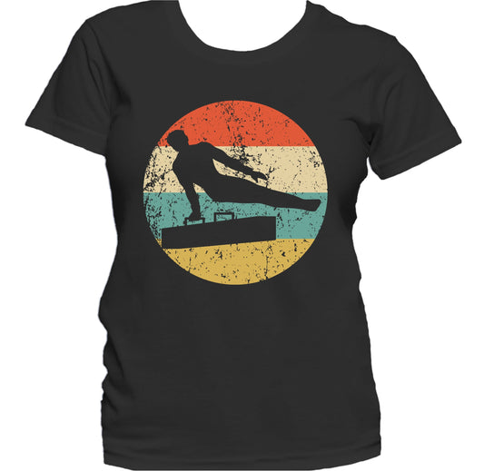 Retro Male Gymnast 1960's 1970's Vintage Style Gymnastics Women's T-Shirt