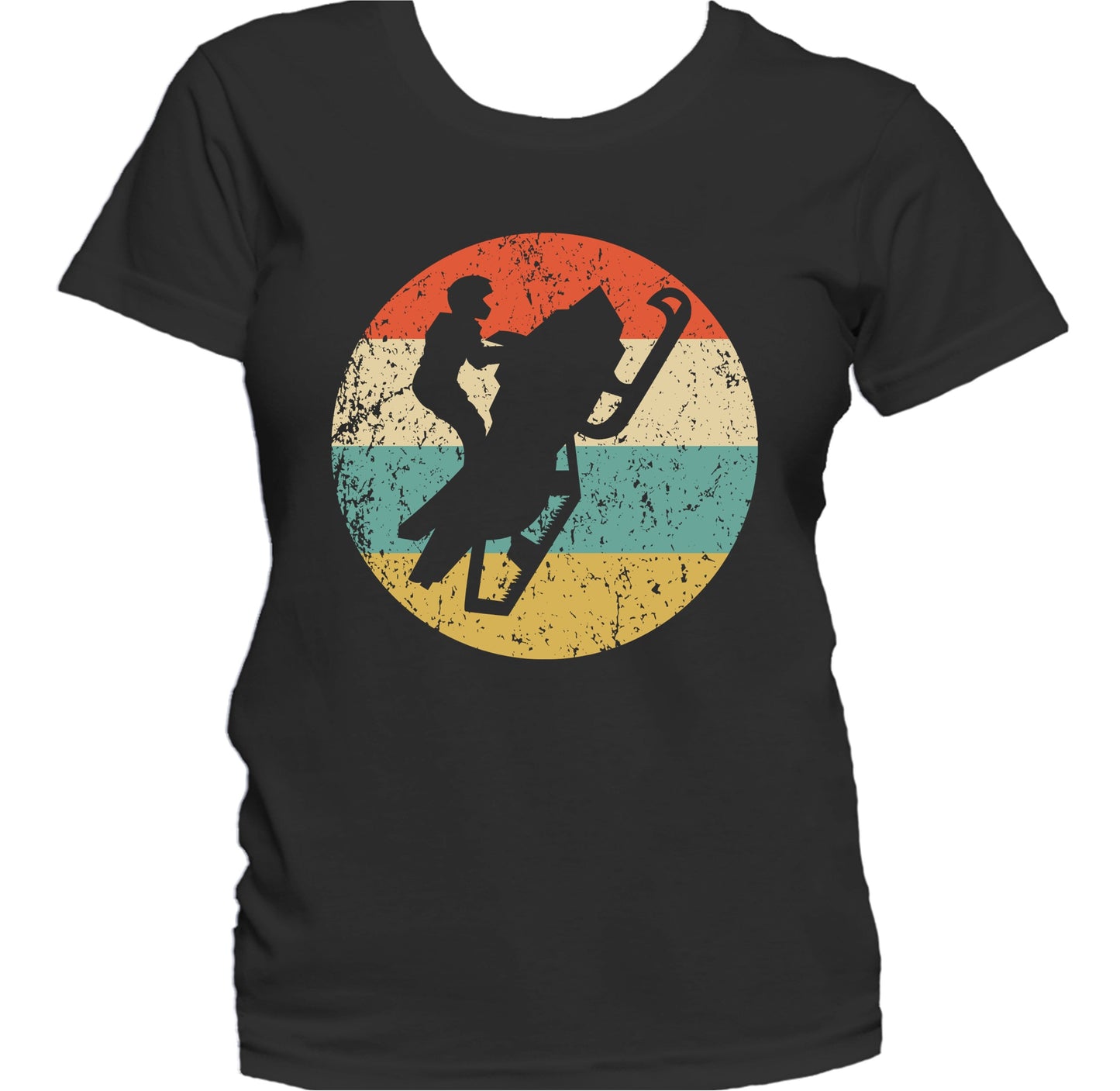 Retro Snowmobile 1960's 1970's Vintage Style Snowmobiling Women's T-Shirt