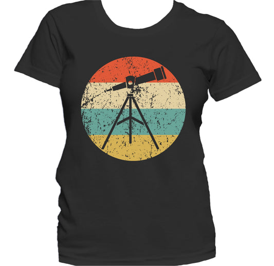 Astronomy Astronomer Telescope Retro Space Science Women's T-Shirt