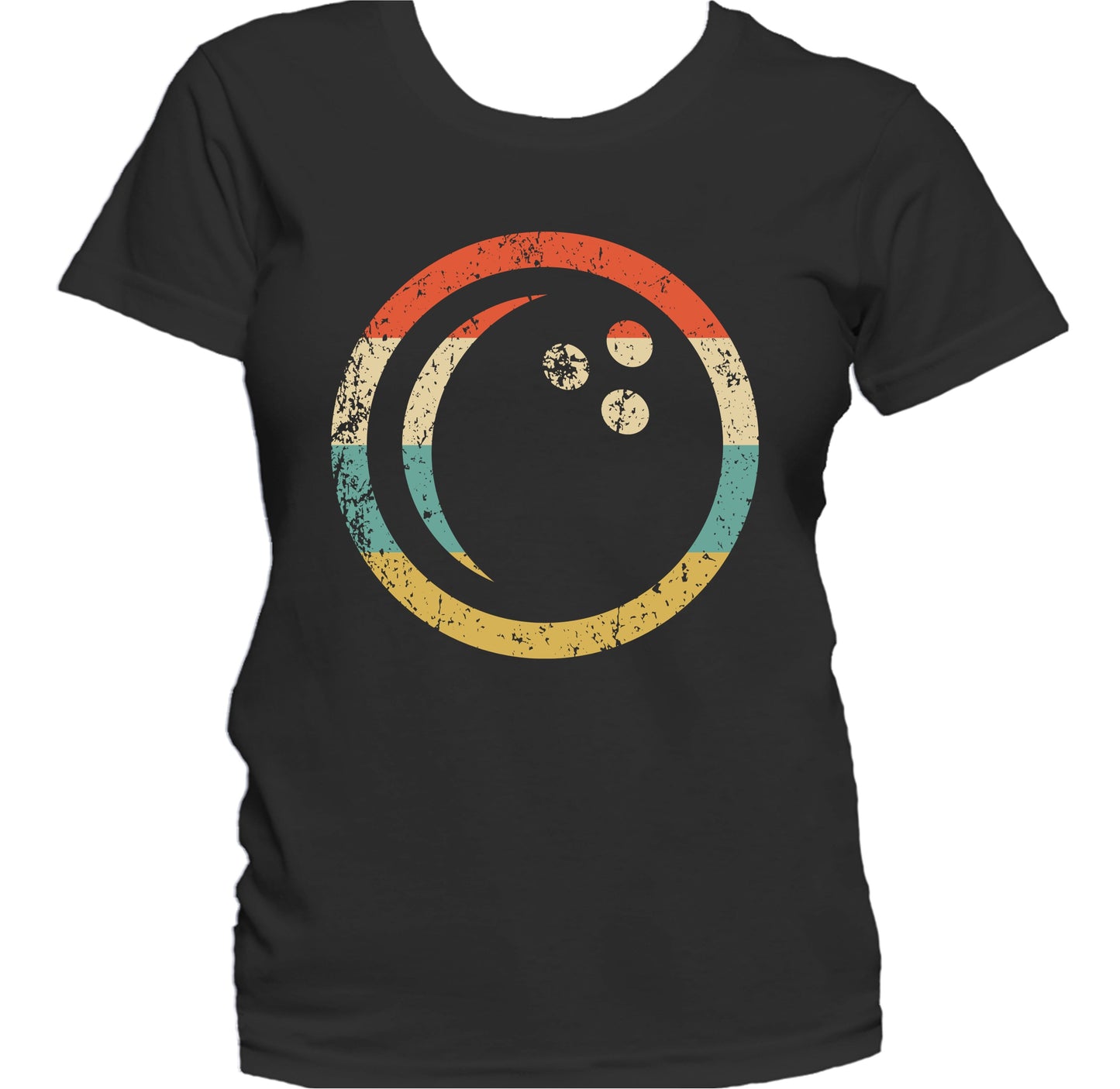 Bowling Ball Icon Retro Bowling Women's T-Shirt