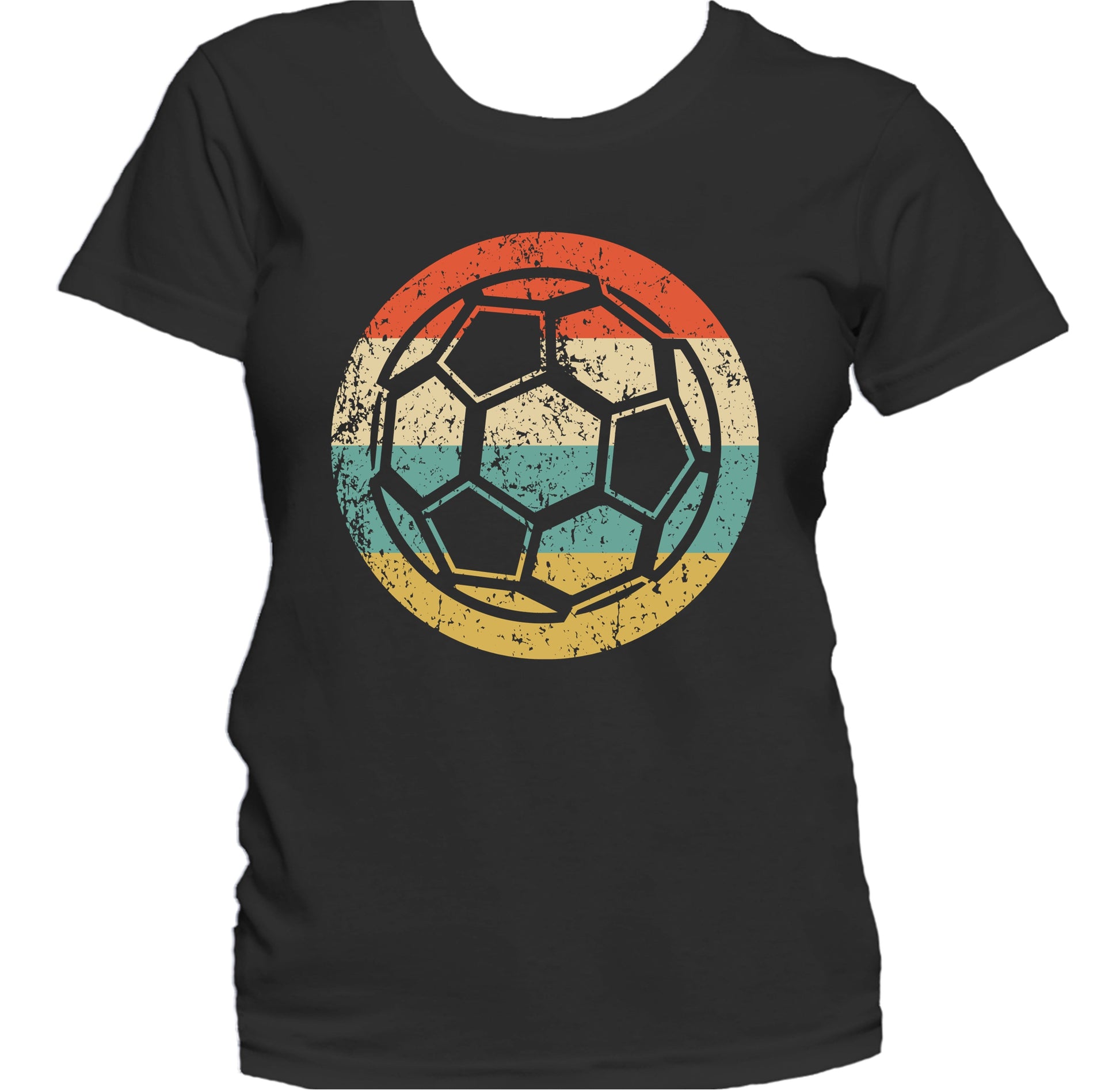 Soccer Ball Icon Retro Soccer Women's T-Shirt