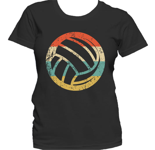 Volleyball Ball Icon Retro Volleyball Women's T-Shirt