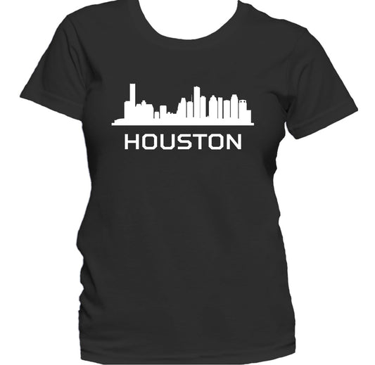 Downtown Houston Cityscape Silhouette Women's T-Shirt