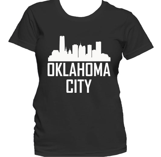 Oklahoma City OK Skyline Silhouette Cityscape Women's T-Shirt