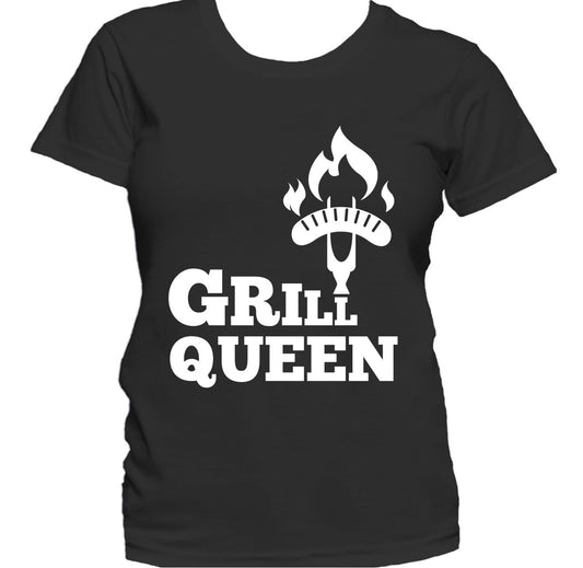 Grill Queen Cool Barbeque BBQ Sausage Women's T-Shirt