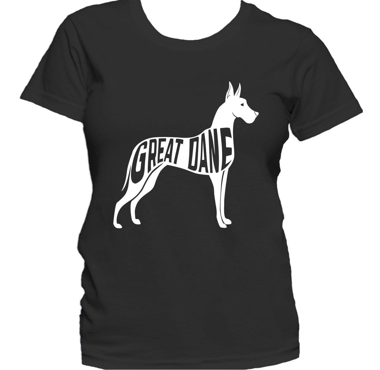 Great Dane Silhouette Cool Dog Owner Women's T-Shirt