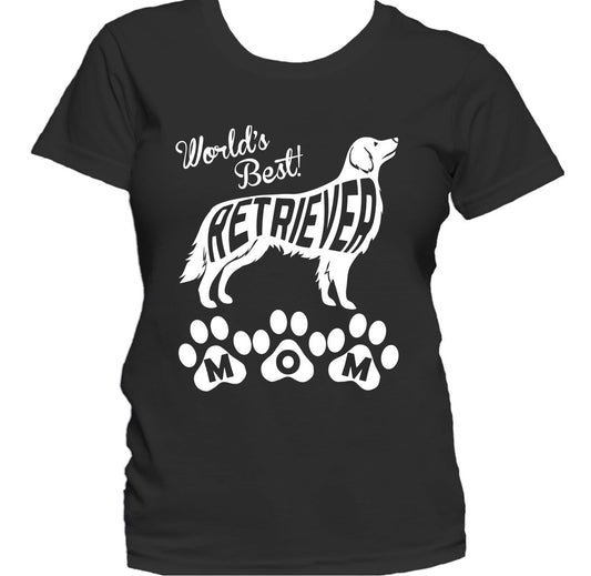 World's Best Golden Retriever Mom Dog Silhouette Women's T-Shirt