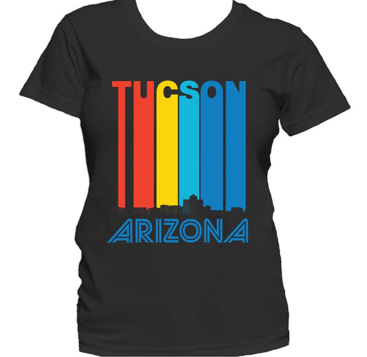 Retro 1970's Style Tucson Arizona Skyline Women's T-Shirt