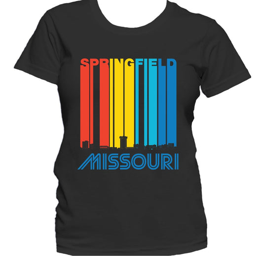 Retro 1970's Style Springfield Missouri Skyline Women's T-Shirt