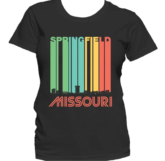 Retro 1970's Style Springfield Missouri Skyline Women's T-Shirt