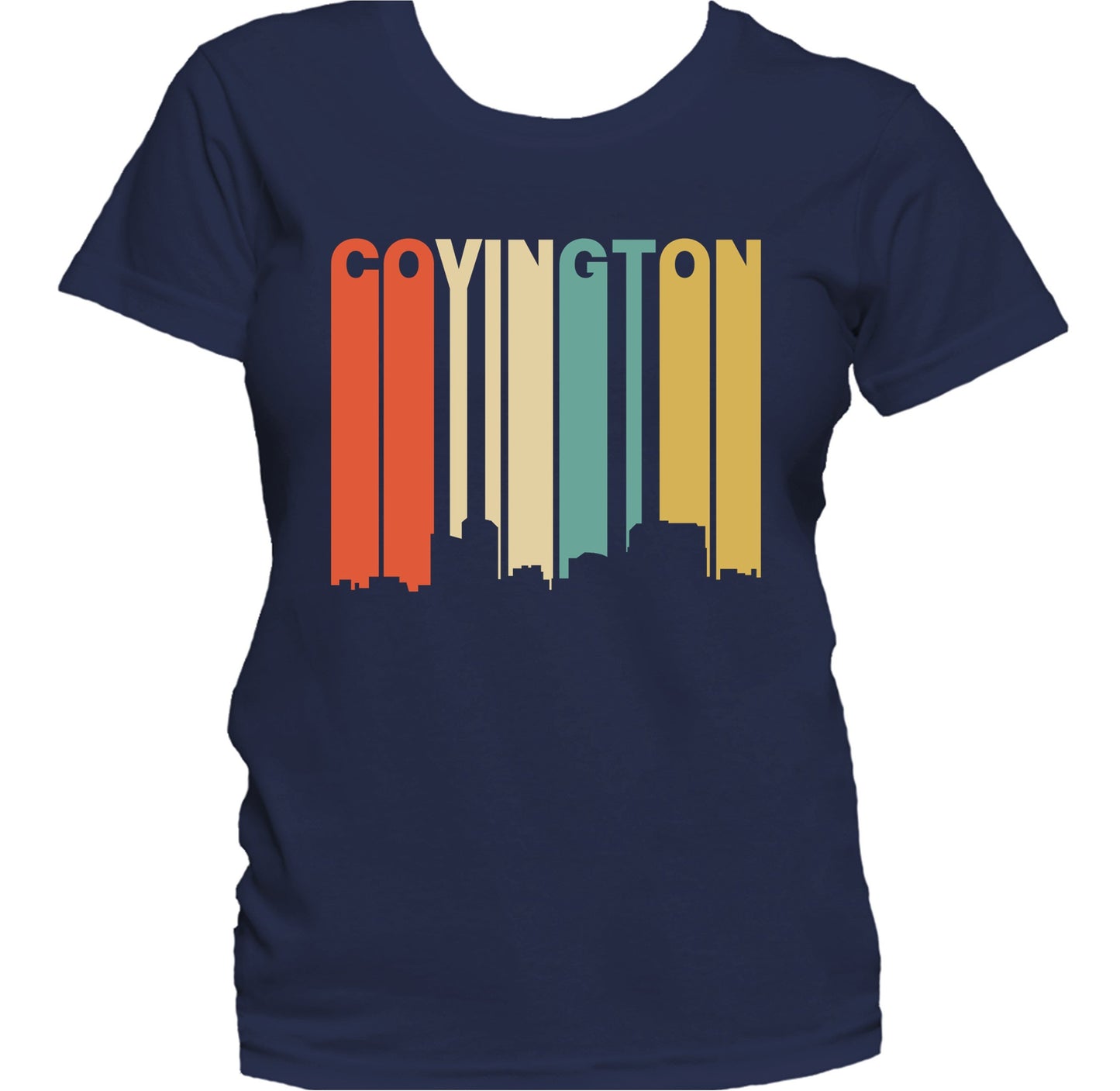 Retro 1970's Style Covington Kentucky Skyline Women's T-Shirt