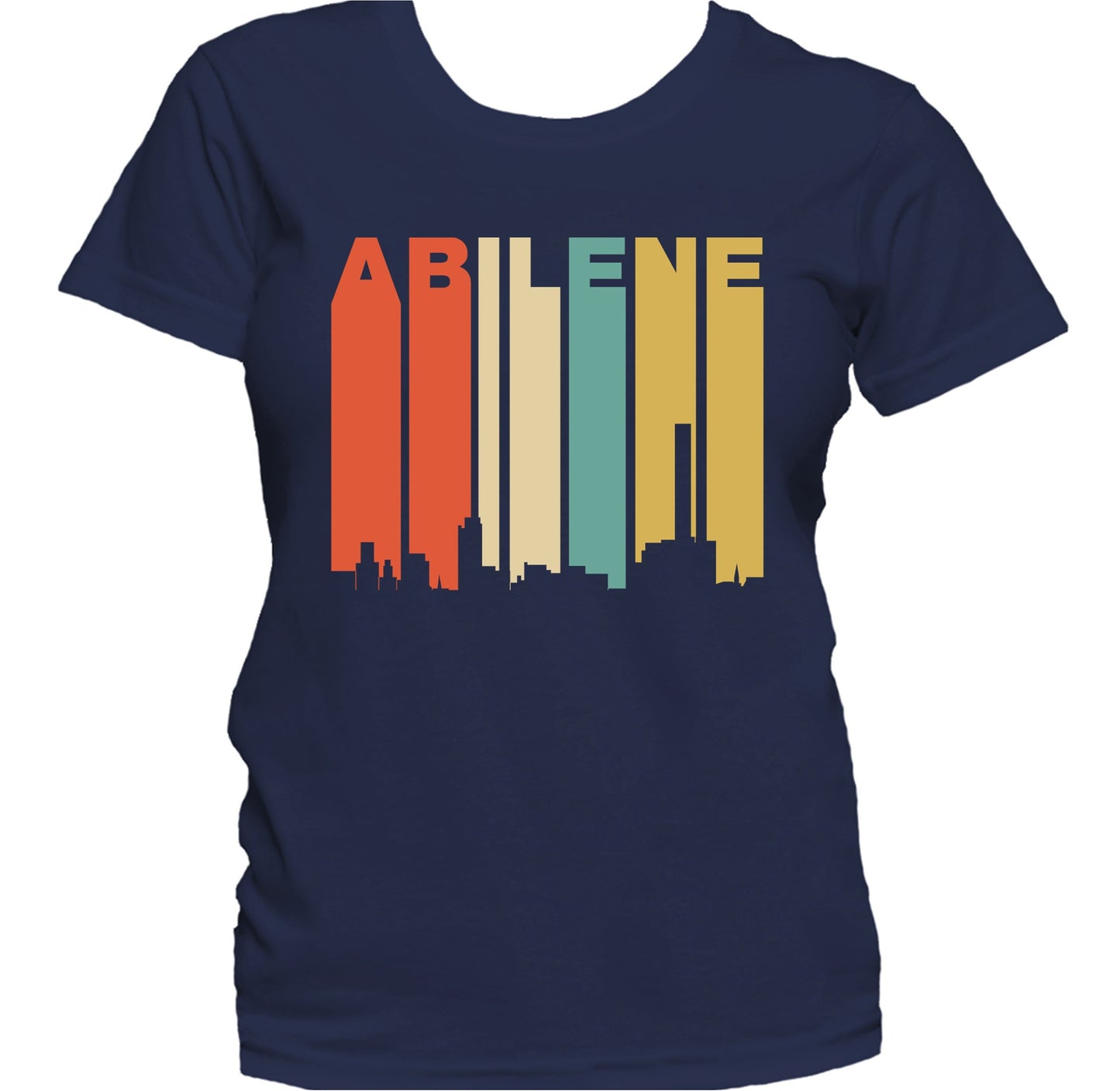 Retro 1970's Style Abilene Texas Skyline Women's T-Shirt