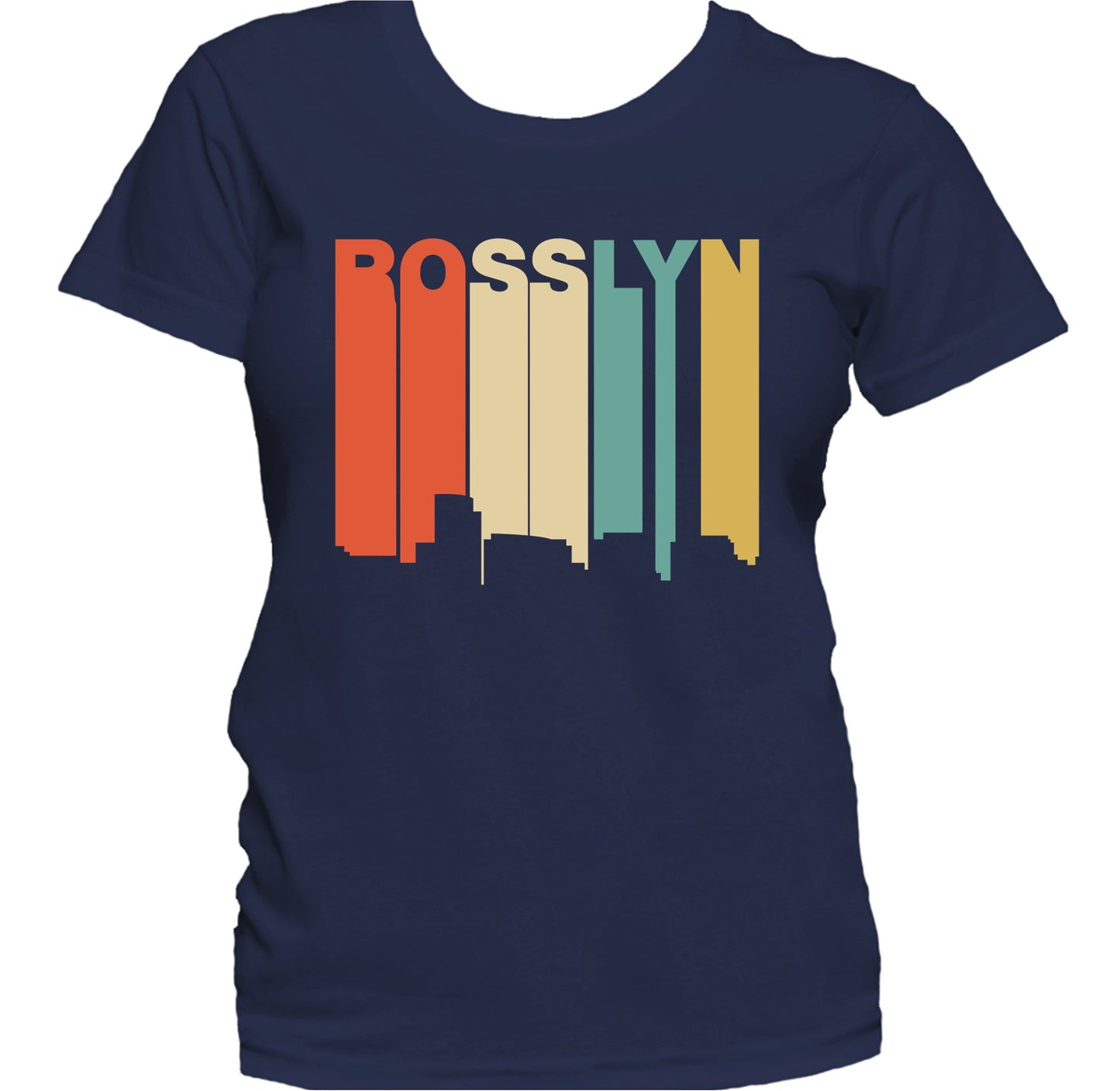 Retro 1970's Style Rosslyn Virginia Skyline Women's T-Shirt
