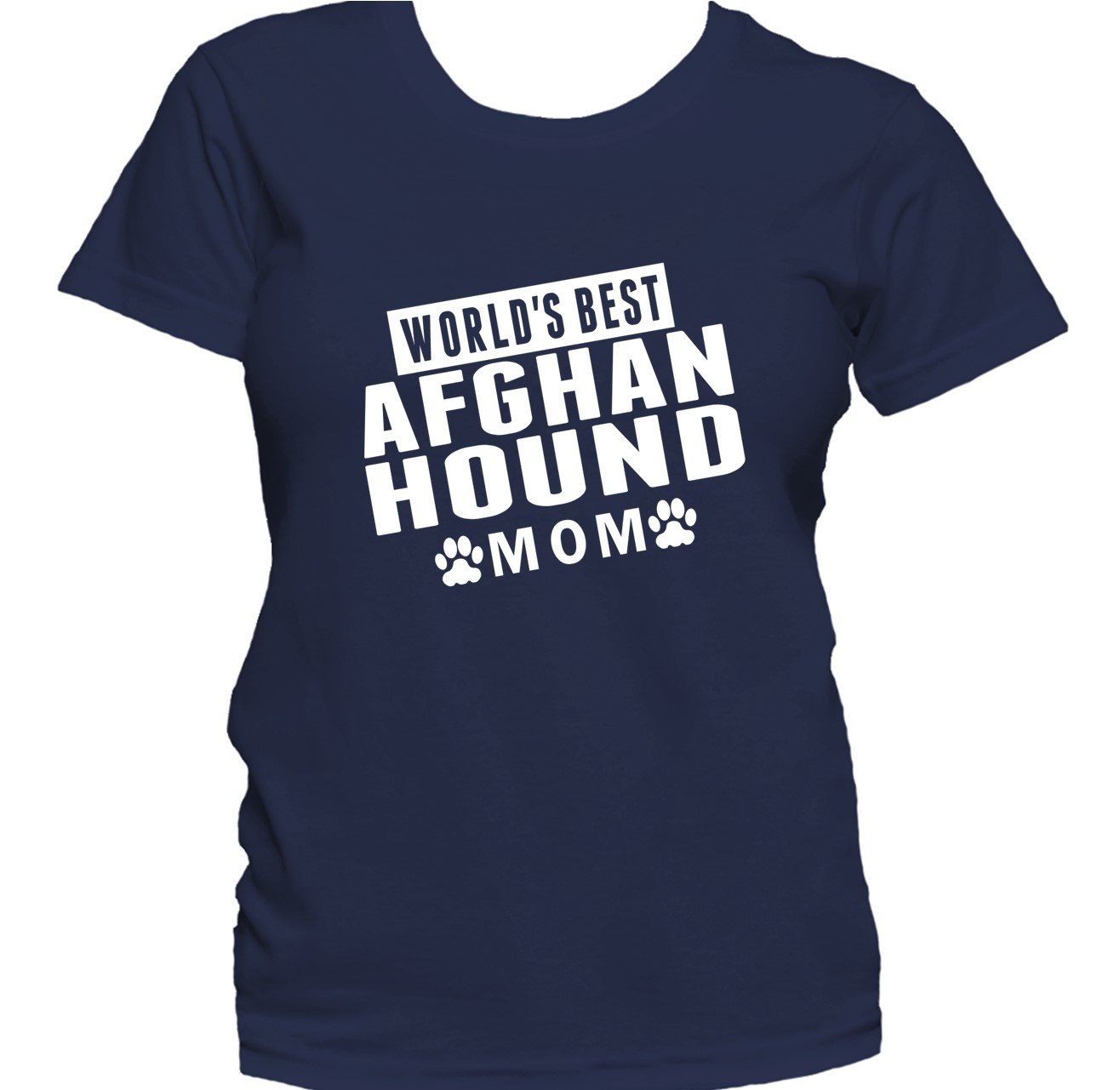 Afghan Hound Mom Shirt - World's Best Afghan Hound Mom Women's T-Shirt