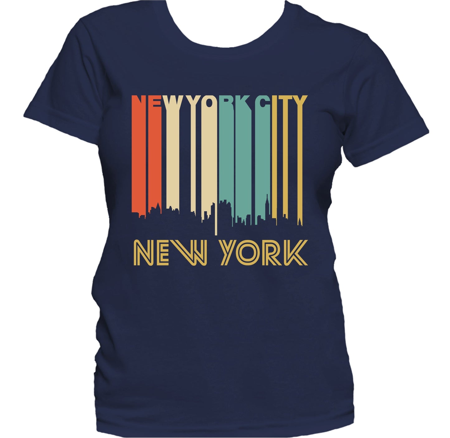 Retro 1970's Style New York City Skyline Women's T-Shirt