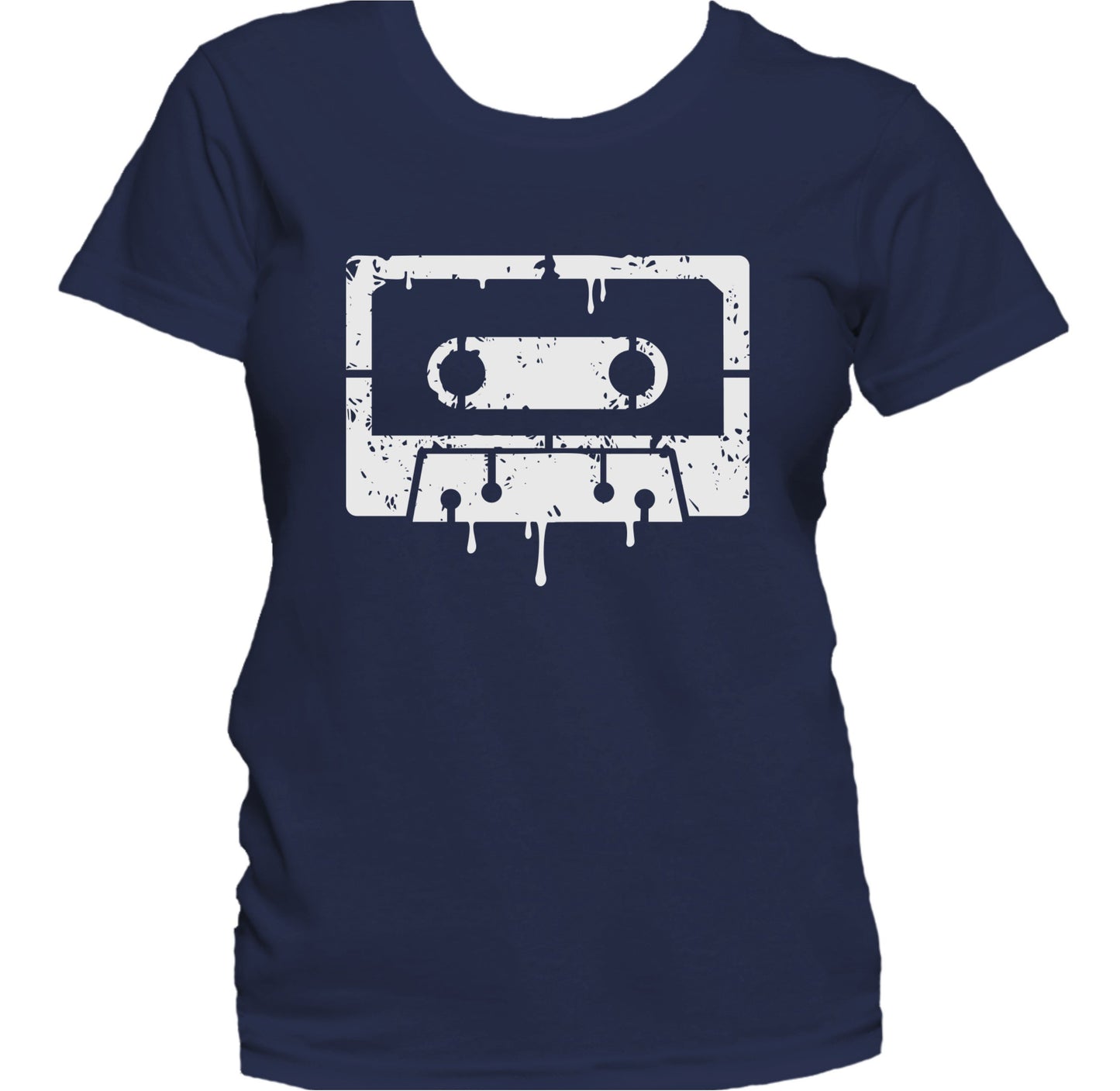 Spray Painted Cassette Tape Wet Paint Graffiti Women's T-Shirt