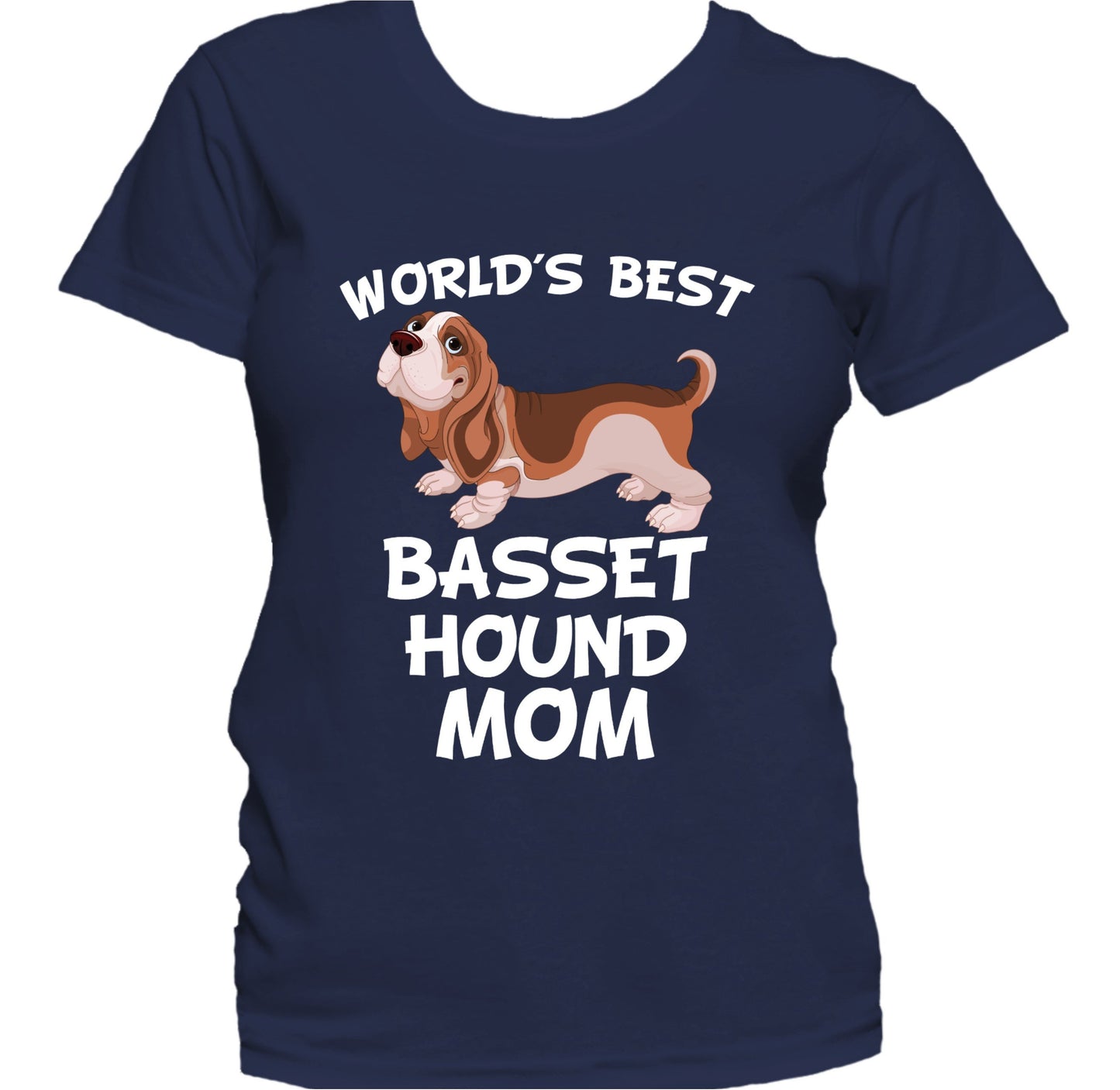 World's Best Basset Hound Mom Dog Owner Women's T-Shirt