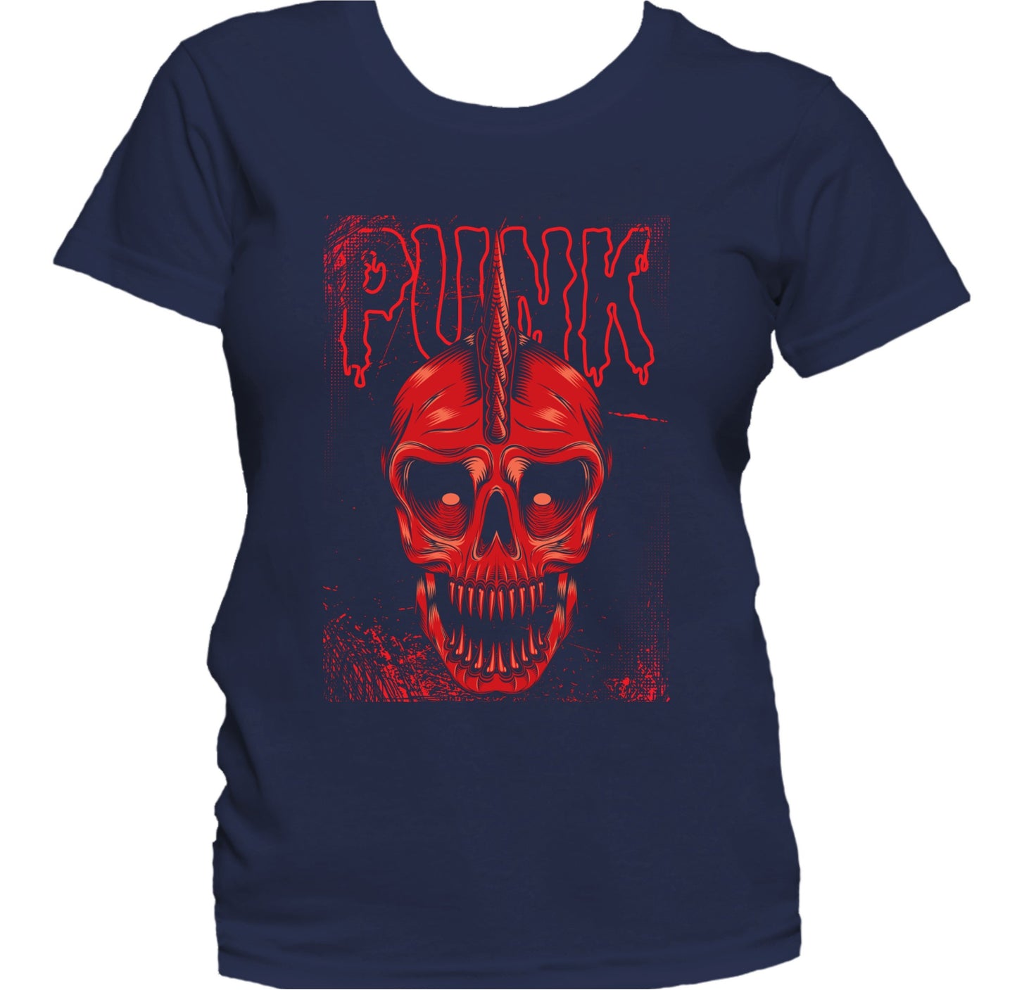 Punk Rock Skull Cool Music Women's T-Shirt