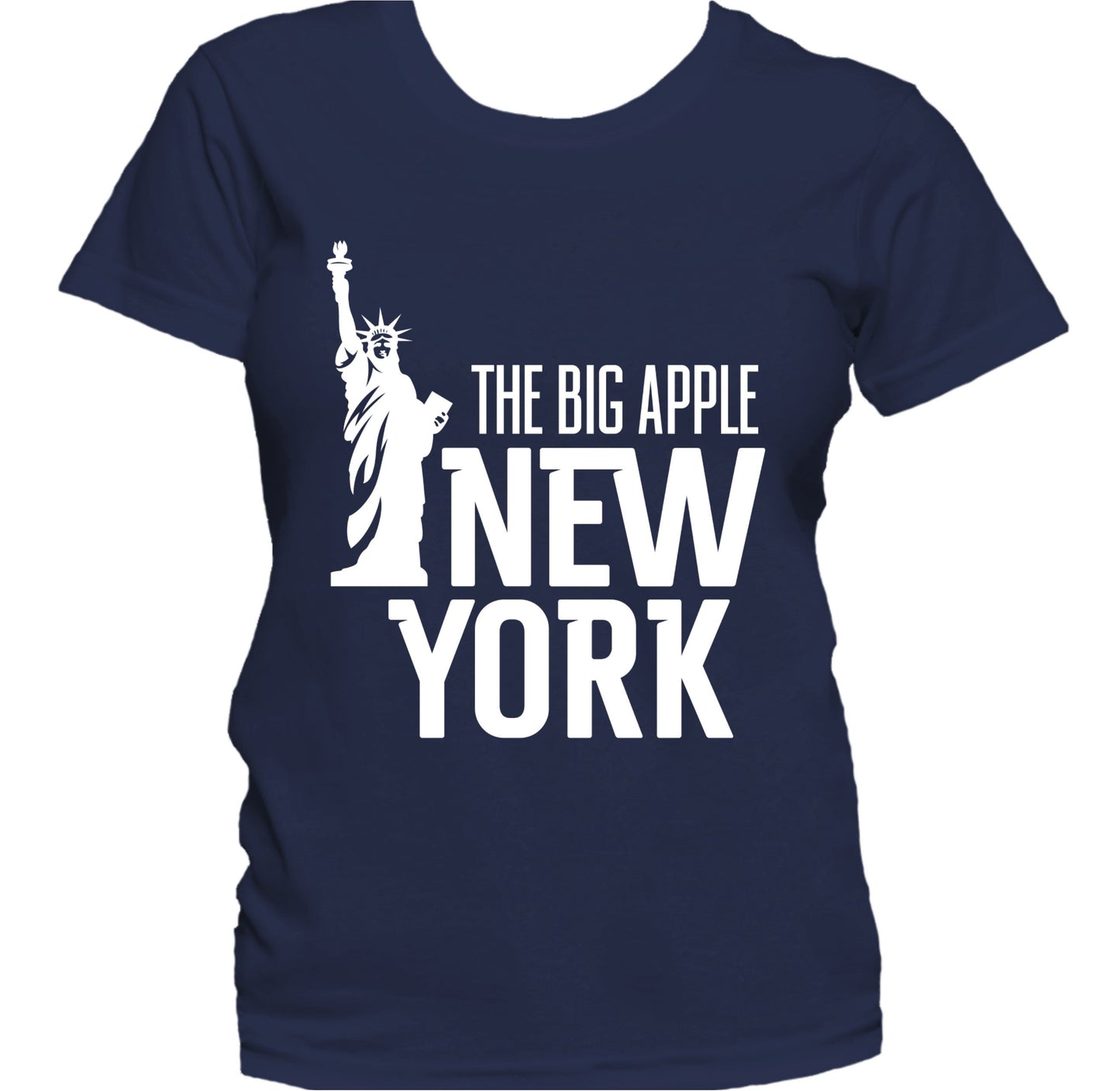 New York City The Big Apple Statue Of Liberty Women's T-Shirt