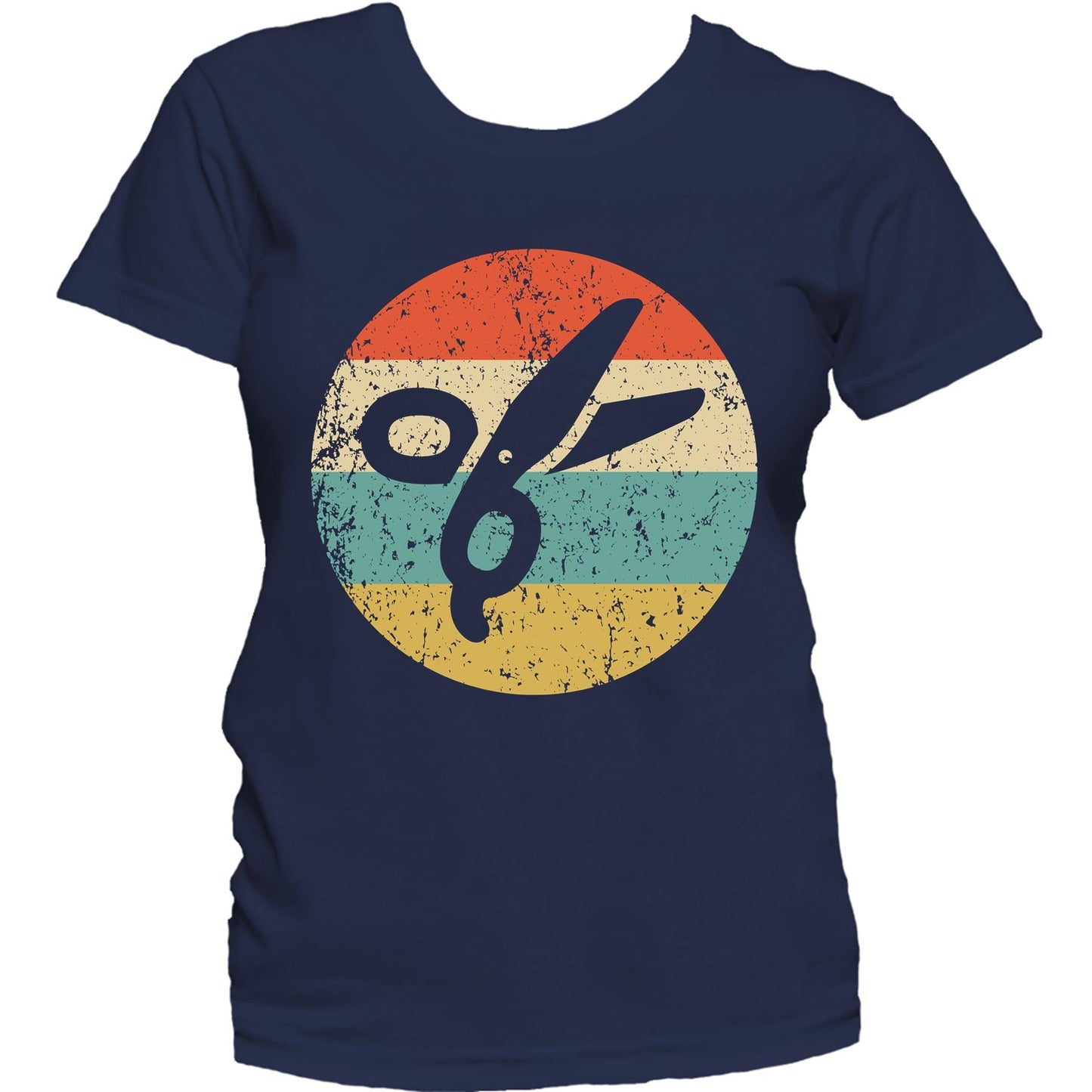 Barber Hairdresser Shirt - Vintage Retro Scissors Women's T-Shirt