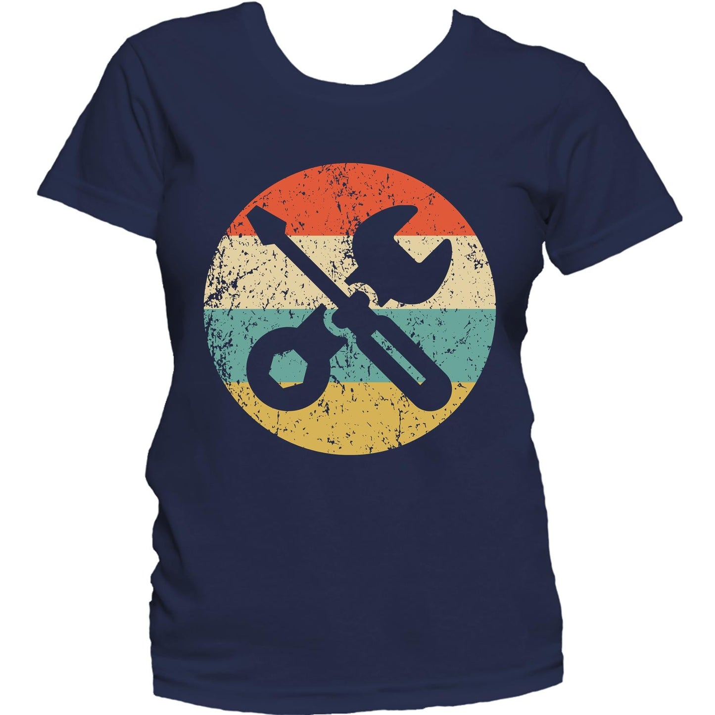 Car Mechanic Shirt - Retro Screwdriver Wrench Women's T-Shirt