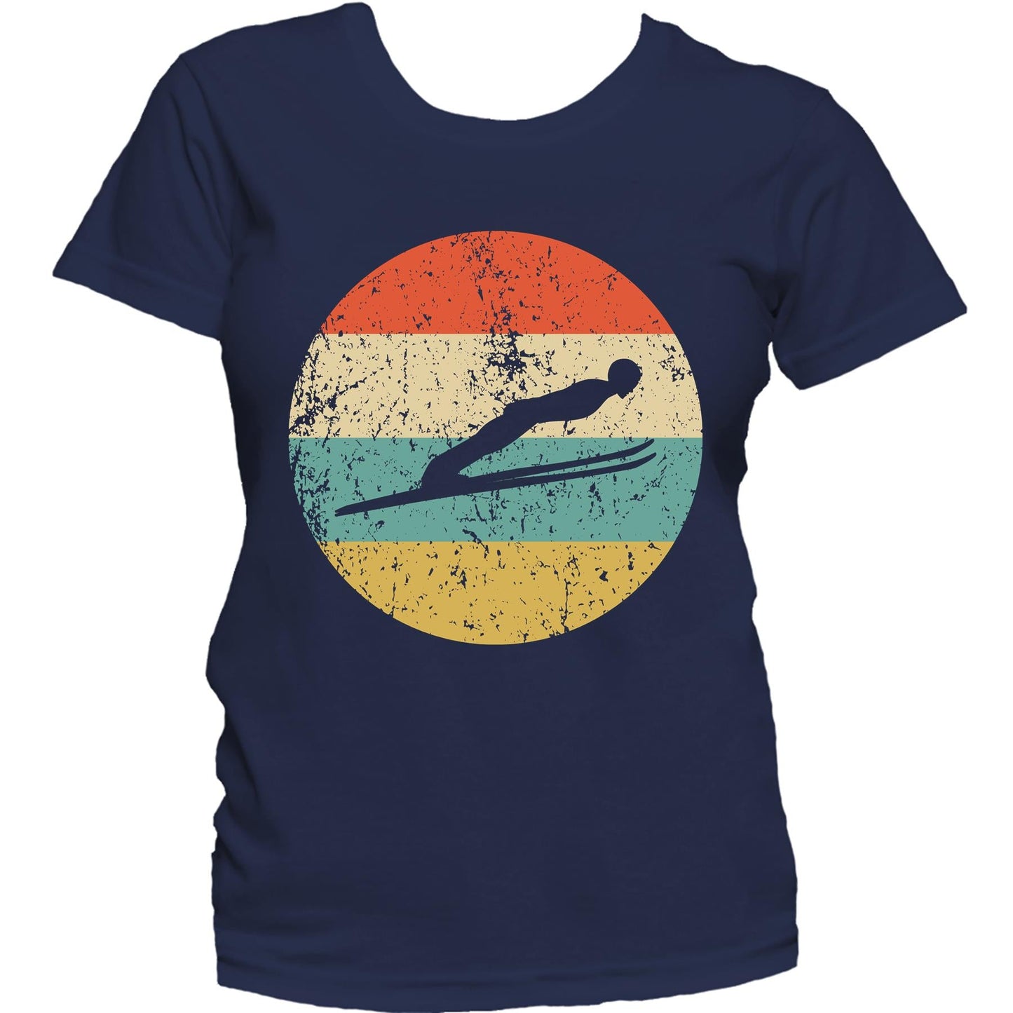 Ski Jumping Shirt - Vintage Retro Ski Jumper Women's T-Shirt