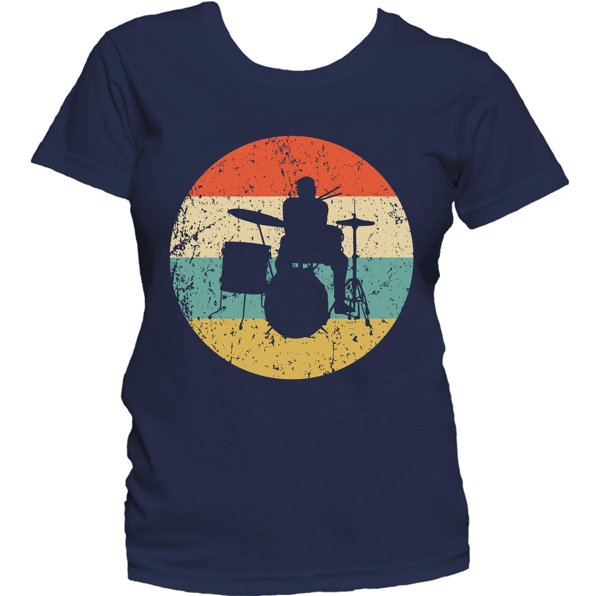 Drums Shirt - Vintage Retro Music Women's T-Shirt