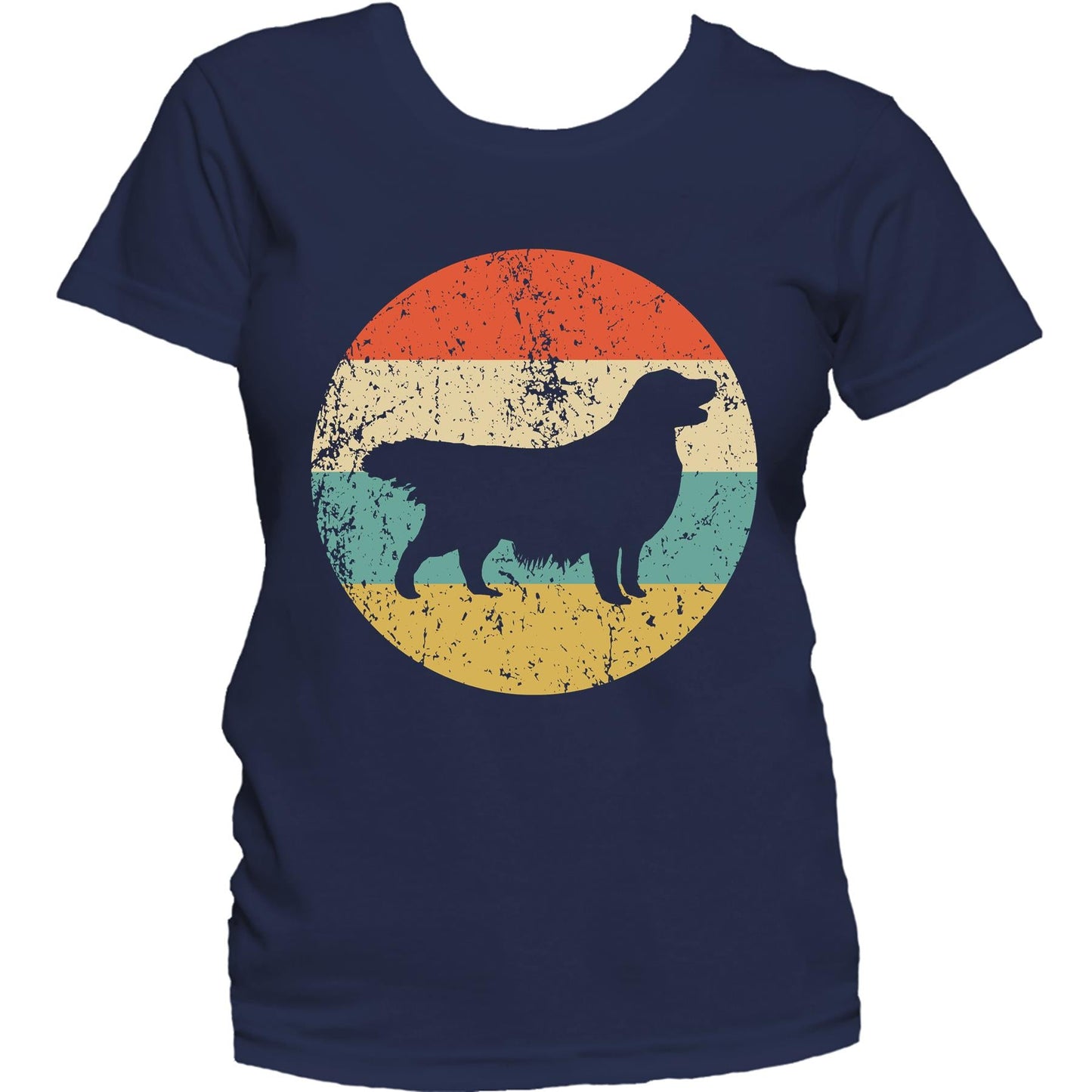 Golden Retriever Shirt - Retro Golden Retriever Dog Women's T-Shirt