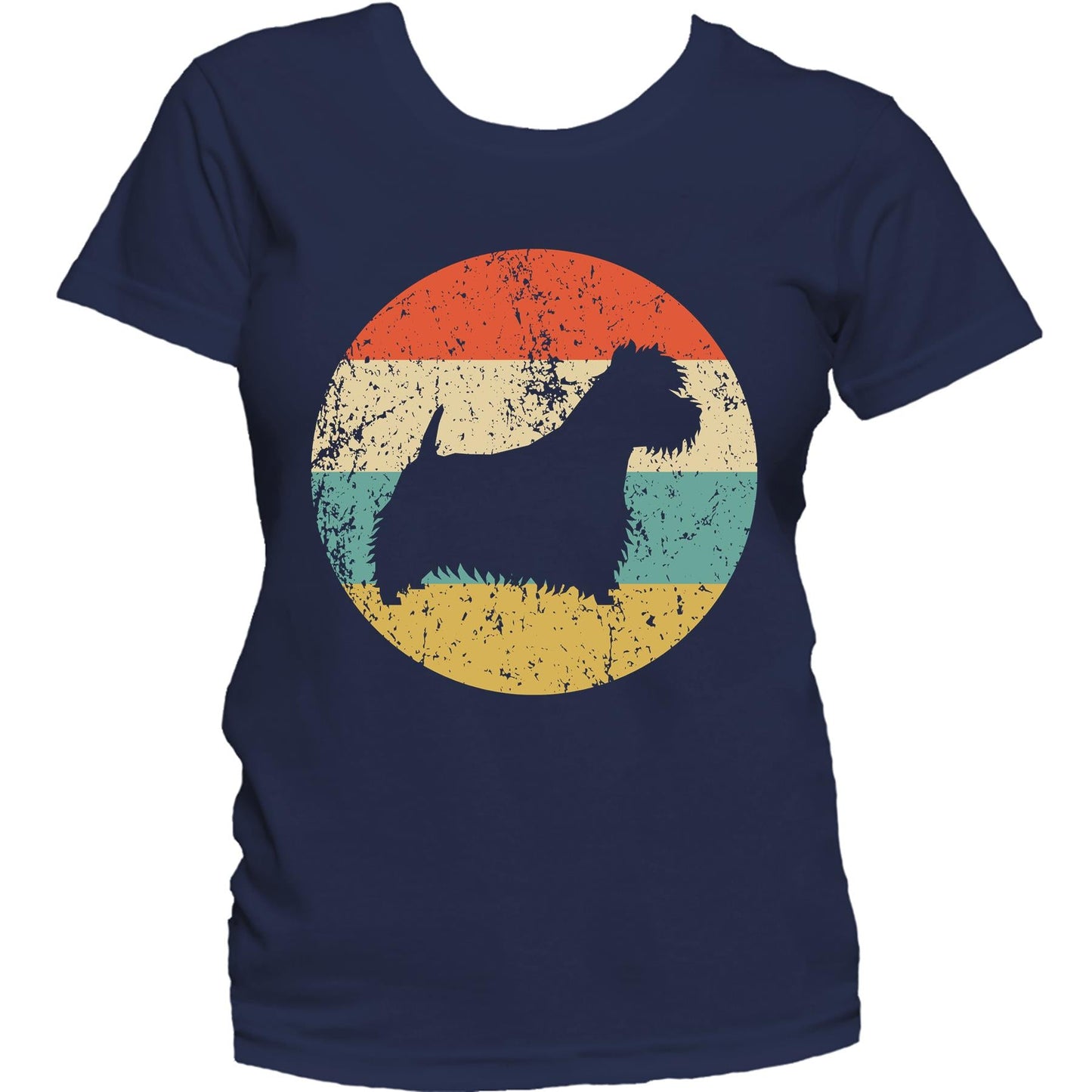 Westie Shirt - Retro West Highland White Terrier Dog Women's T-Shirt