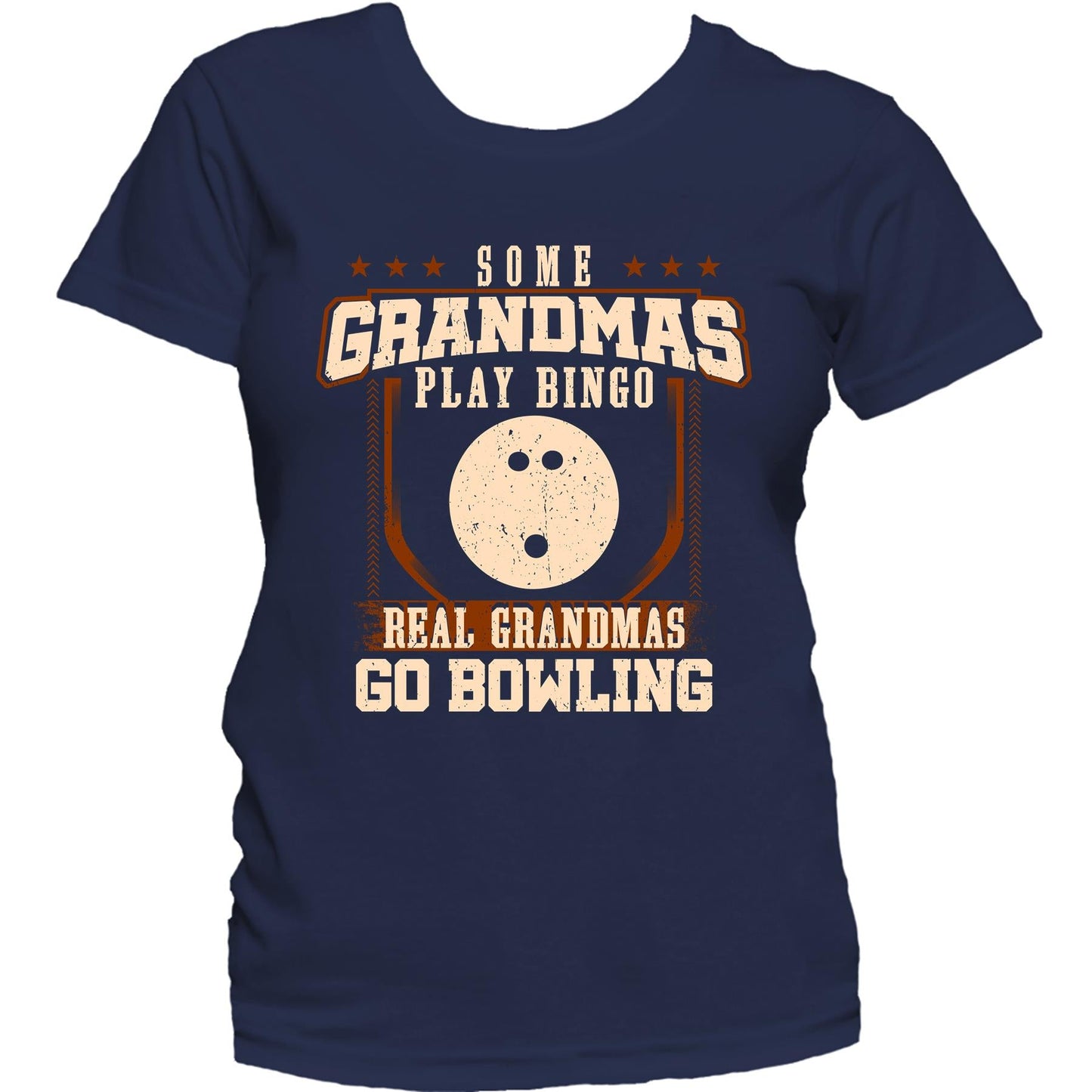 Some Grandmas Play Bingo Real Grandmas Go Bowling Women's T-Shirt