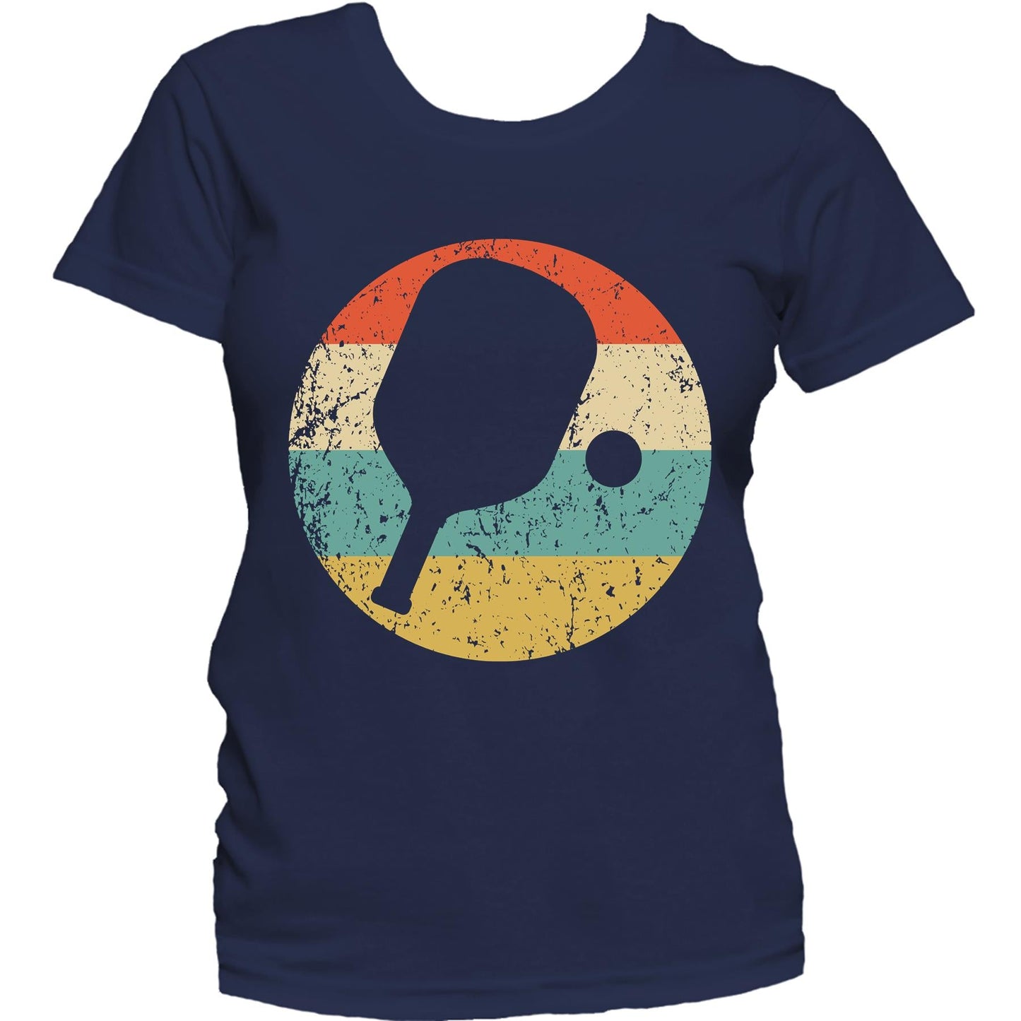 Pickleball Shirt - Retro Pickleball Paddle Icon Women's T-Shirt