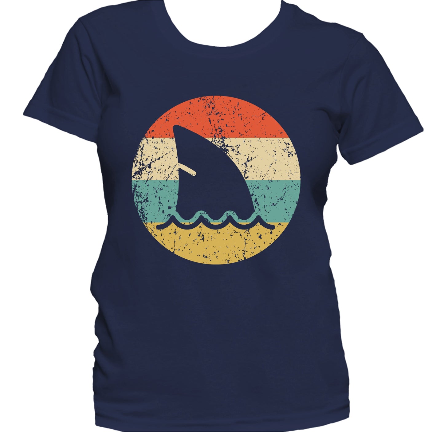 Shark Fin Retro Style Shark Women's T-Shirt