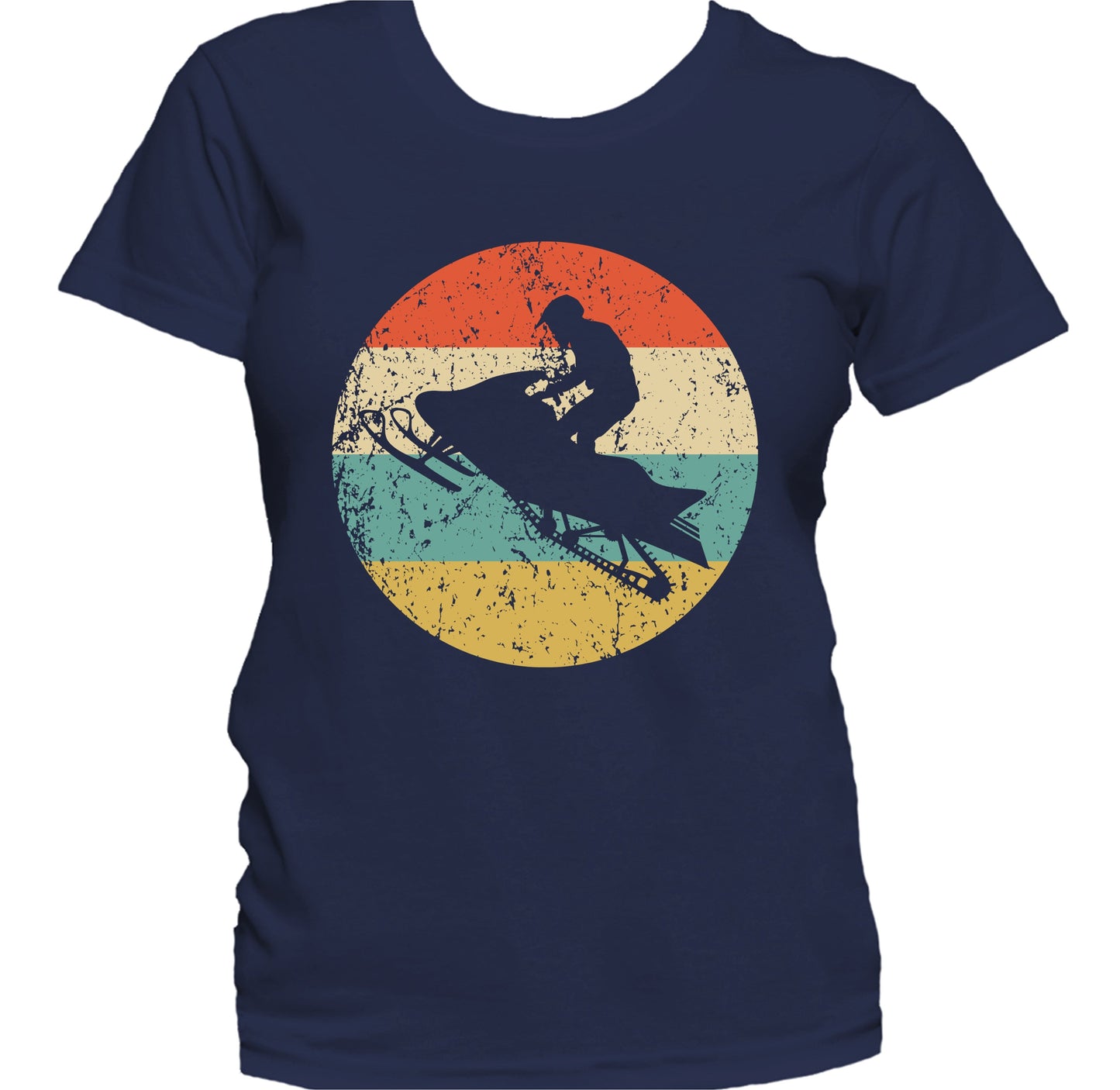 Snowmobile Retro Style Snowmobiling Women's T-Shirt