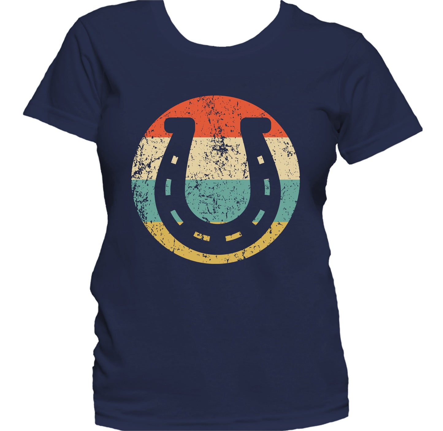 Horseshoe Retro Style Lucky Women's T-Shirt