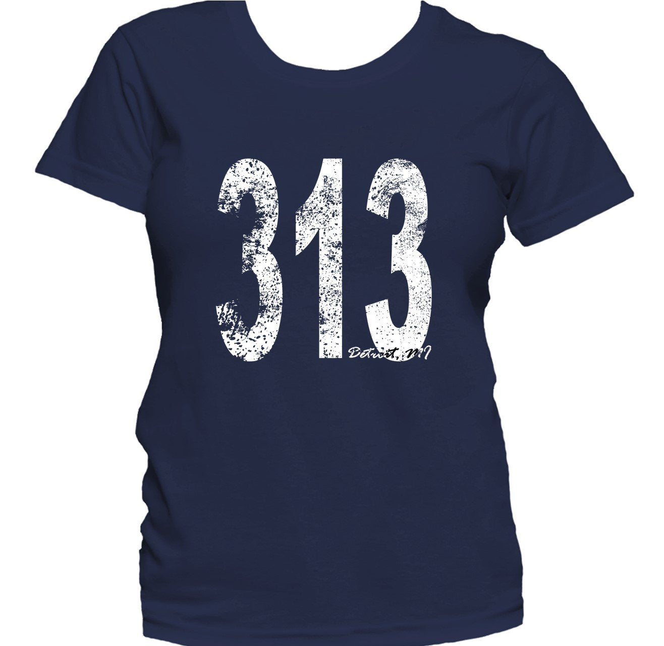 Retro Style Detroit Area Code 313 Women's T-Shirt