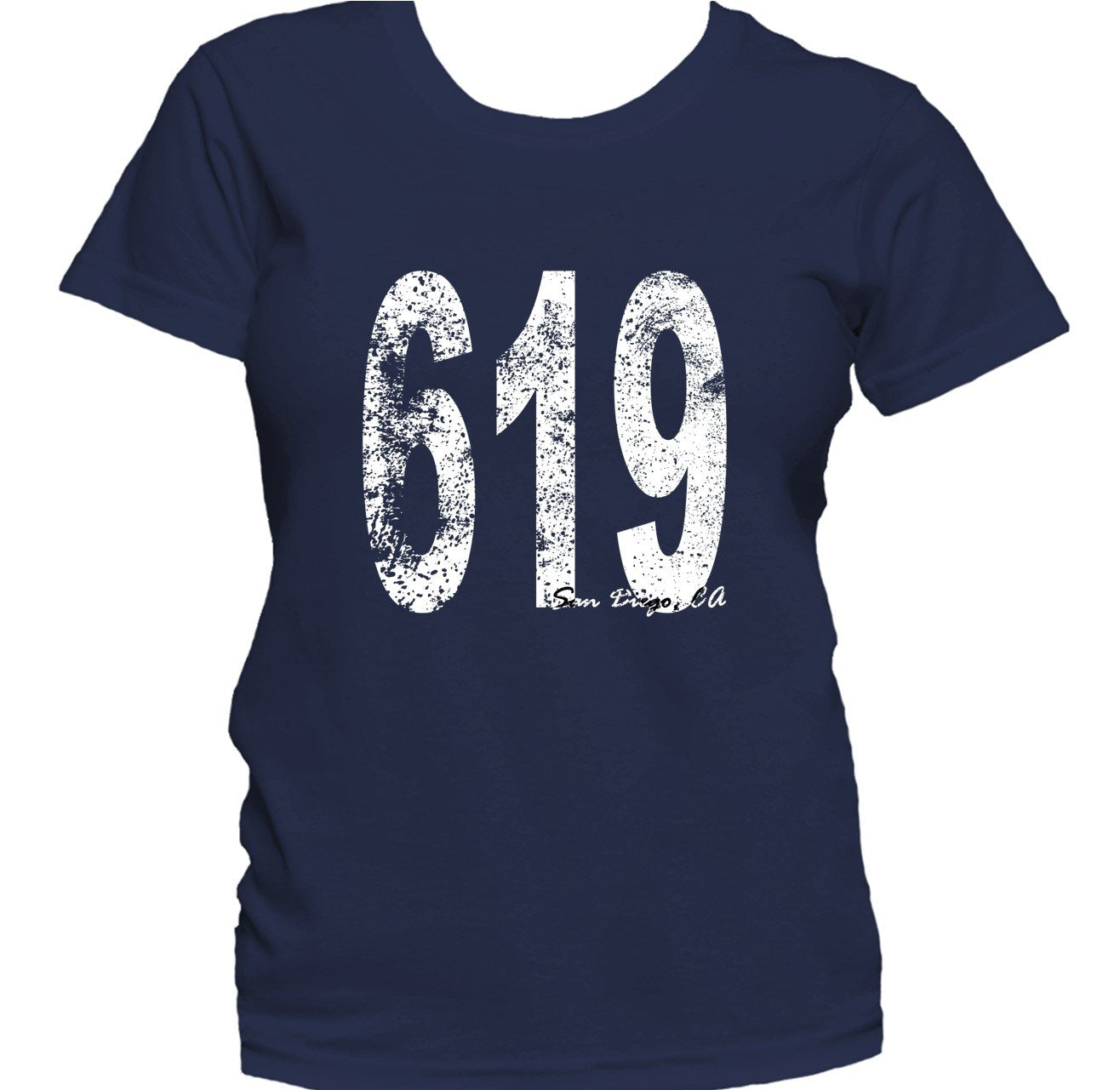 Retro Style San Diego Area Code 619 Women's T-Shirt