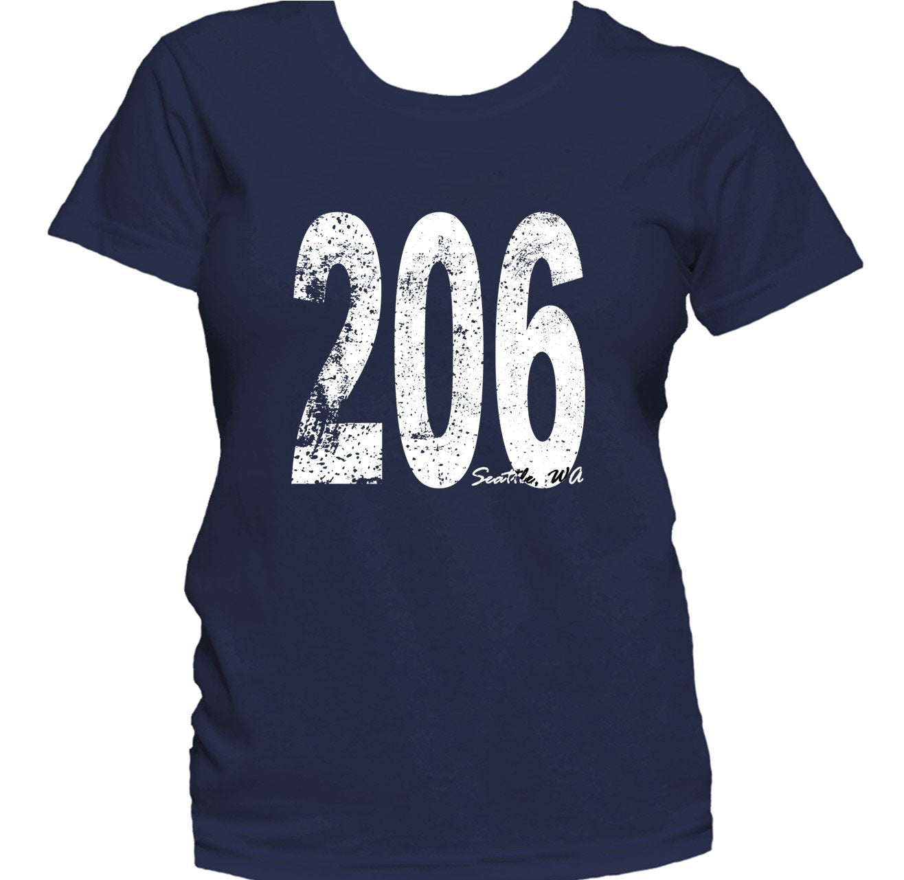 Retro Style Seattle Area Code 206 Women's T-Shirt